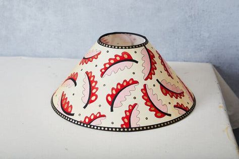 Looking to Brighten a Room? Try Painting a Lampshade - The New York Times Painting On Lampshades, Printed Lampshades, Draw On Lampshade, Handpainted Lampshades, Watercolor Lampshade, Cressida Bell, Charleston Style, Painting Lamp Shades, Painting Lamps