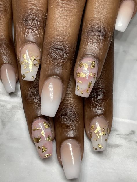 Gold Flake Nails, Darker Skin Tones, Weak Nails, Gold Flake, Damaged Nails, Makeup Model, Nails Inc, Backyard Projects, Gold Flakes