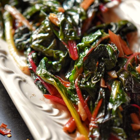 Chard Recipes Healthy, Swiss Chard Salad, Swiss Chard Recipe, Swiss Chard Recipes Easy, Rainbow Chard Recipes, Herb Medicine, Vegetarian Italian Recipes, Sauteed Swiss Chard, Italian Side Dishes