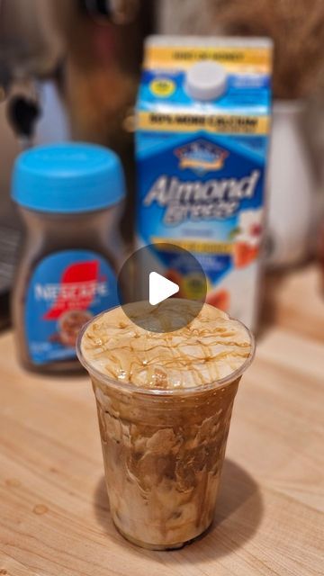 Karen Barrientos Coffee on Instagram: "✨️🍯Honey, almondmilk whipped instant iced coffee🍯✨️  This is another drink I have been obsessed with lately. This milk is so good, I can not stop!!! 🤭  It is so easy and quick to make for those on the go days that you don't have time to use your coffee machine.  Instant coffee is a life saver!! And who doesn't like whipped coffee?! 🤭  @nescafeusa Ice roast instant coffee @almondbreeze Vanilla almondmilk with hint of honey Honey  #whipped #whippedcoffee #dalgona #instantcoffee #nescafe #icedcoffee #Honey #honeydrizzle #almondmilk #honeyalmondmilk #icedcoffee #icedcoffeeaddict #Ice #viral #coffeebar #coffeeathome #fall #vanilla" Whipped Iced Coffee, Good Iced Coffee At Home, Nescafe Instant Iced Coffee Recipes, Nescafe Instant Coffee Recipes, How To Make Nescafe With Milk, Nescafé Ice Roast Recipe, Nescafe Iced Coffee Recipe, Iced Coffee Using Instant Coffee, Instant Iced Coffee Recipe