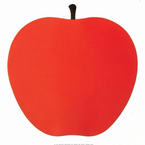 Enzo Mari Apple, Apple Poster, Apple Illustration, Enzo Mari, Apple Print, Apple Art, Apple Prints, Fruit Painting, Apple Design