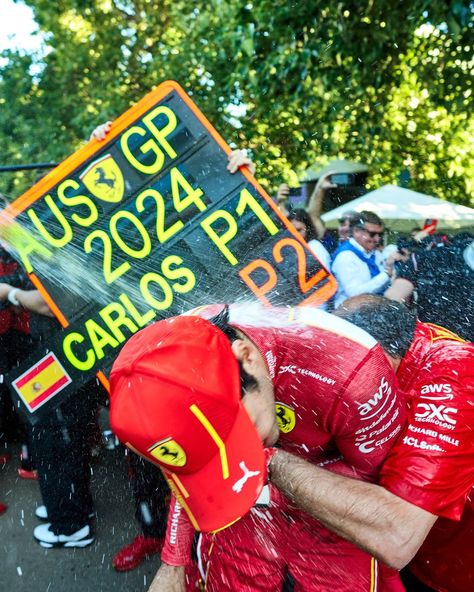 Celebrating a perfect result with the team 🫶 #AusGP #F1 #CarlosSainz #CharlesLeclerc | Instagram Arctic Monkeys Wallpaper, Australian Grand Prix, Mclaren P1, Smooth Operator, Ferrari F1, Scuderia Ferrari, March 2024, Pixar Cars, Racing Driver