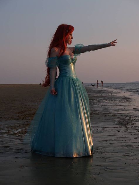 Little Mermaid by LadyliliCosplay on DeviantArt Princess Ariel Dress, Cinderella Cosplay, Ariel Cosplay, Ariel Costumes, Disney Princess Cosplay, Little Mermaid Dresses, Disney Dress Up, Ariel Dress, White Mermaid