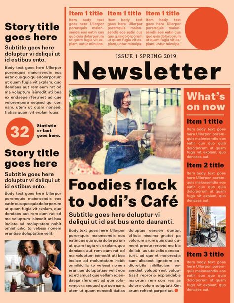 How to Create a One-Page Newsletter Template in InDesign Newsletter Design Layout, Newsletter Format, Newsletter Design Templates, Newsletter Template Free, Newsletter Layout, Newsletter Inspiration, Print Design Template, Travel Brochure Template, Email Newsletter Template