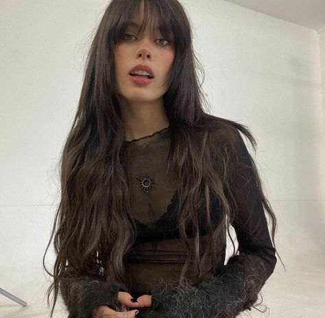 Alissa Salls, Fairy Photoshoot, Haircuts For Long Hair With Layers, Oli Sykes, Goth Hair, Women Inspiration, Cute Hairstyle, Long Brown Hair, Haircuts For Long Hair