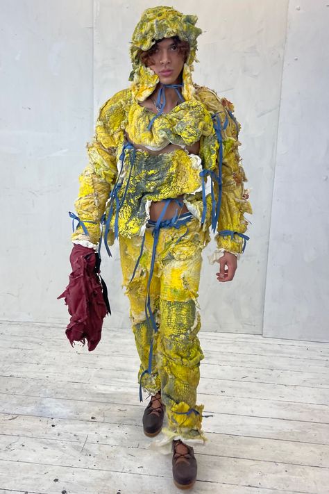 Visionary New Designer Paolo Carzana Conjures a Magical World During London Fashion Week | Vogue Paolo Carzana, Fairies Mythology, Visionary Fashion, Fashion London, Tapestry Blanket, London College Of Fashion, Ancient Mythology, Central Saint Martins, Magical World