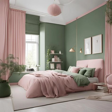 Pink Bedroom Ideas for a Stylish Makeover Pastel Colour Bedroom, Colourful Bedroom Ideas, Pastel Bedroom Decor, Pastel Rooms, Room Color Ideas Bedroom, Wallpaper Decor Ideas, Hot Pink Bedrooms, Dusty Pink Bedroom, Colourful Bedroom