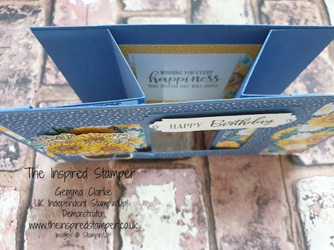 The Inspired Stamper Stampin' Up! Demonstrator Gemma Clarke - SHOP STAMPIN' UP! ONLINE UK Stampin Up Card Tutorials, Theatre Card, Theater Card, Card Making Video Tutorials, Folding Cards, Fancy Fold Card Tutorials, Sunflower Cards, Card Making Templates, Card Folds