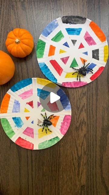 Mandisa Watts on Instagram: "🎨 SPIDER WEB TAPE RESIST🕸️
Create a colourful spider web using a paper plate, tape and  watercolors! Thanks to Susie @busytoddler for the inspiration for this craft." Paper Plate Spider Web Craft, Paper Plate Spider Web, Paper Plate Spider, Spider Web Craft, Spider Art, Paper Plate Crafts, Tape Crafts, Paper Plate, Art Class