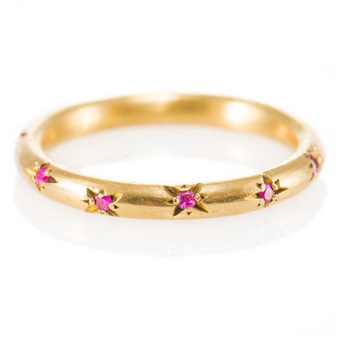 Dancing Stars Gold Ruby Ring https://etsy.me/3hFLLPs #gold #wedding #ruby #pink #women #goldrubyeternity #rubyeternityring #rubyengagementring #weddingring Ruby Eternity Ring, Ruby Eternity Band, Rings Ruby, Fine Jewelry Rings, Gold Ruby Ring, Stackable Birthstone Rings, Ruby Wedding Rings, Ruby Bands, Rough Diamond Ring