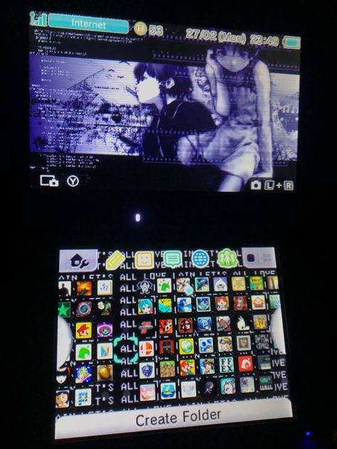 added link to download theme (not mine) (it is so pretty) // #lain #lainiwakura #serialexperimentslain #letsalllovelain #presentdaypresenttime #nintendo3ds #nintendods #nintendo2ds #nintendo2dsxl #newnintendo2dsxl #3ds #2ds #ds #webcore Nintendo 3ds Themes, 3ds Themes, Ds Aesthetic, 3ds Aesthetic, Nintendo Aesthetic, 3ds Games, Lain Iwakura, Nintendo 3ds Games, Serial Experiments Lain