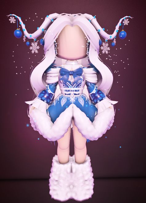 Ice Fairy Royale High, Christmas Outfits For Teens, Cute Christmas Outfits For Teens, Royale High Christmas Outfits, Royale High Winter Outfits, Royal High Christmas Outfits, Warrior Hair, Peppermint Princess, Winter Guardian