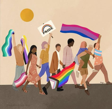 Pride Mural Art, Pride Month Graphic, Happy Pride Month Art, Pride Cover Photo, Pride Illustration Art, Pride Month Illustration, Queer Posters, Pride Month Poster, Lgbtq Illustration