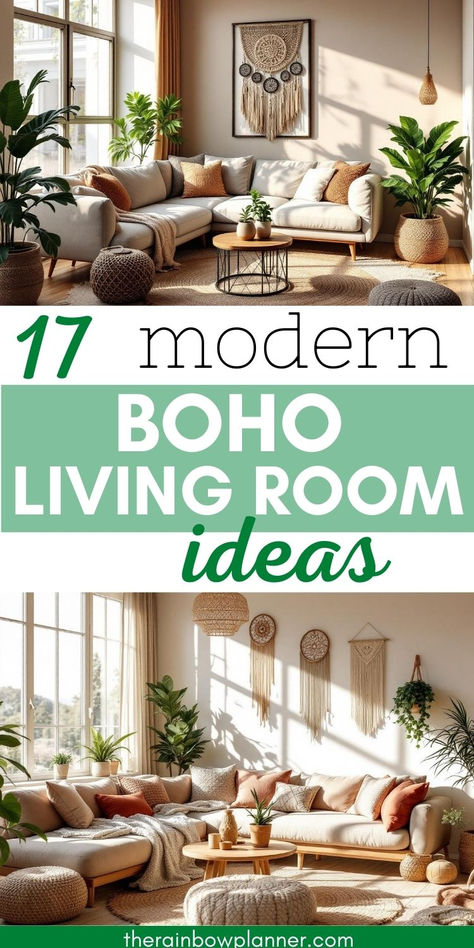 Boho Living Room Ideas Minimalist Living Room Boho, Earthy Modern Living Room Ideas, Floor Lamps Living Room Boho, Nature Living Room Decor, Boho Living Room Furniture Ideas, Grey Couch Living Room Ideas Boho, Colorful Boho Living Room Inspiration, Boho Living Room Decor On A Budget, Boho Decorating Ideas For The Home