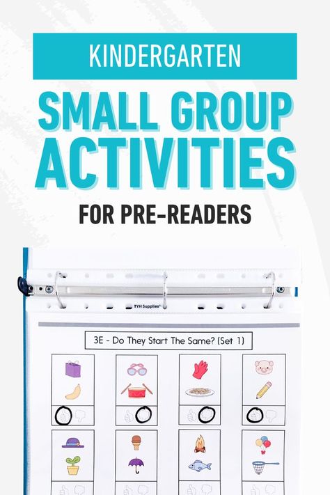 Pre-reading skills are so important! They help lay the foundation for children to become strong readers. Pre-reading skills include concepts like phonological awareness, phonemic awareness, print awareness, and letter knowledge like letter names and sounds. Click here for simple activities that teach pre-reading skills - these work great for small group with Kindergarten or preschool students! Small Group Activities Kindergarten, Kindergarten Small Groups, Print Awareness, Letter Names, Simple Activities, Small Group Activities, Phonological Awareness, Phonemic Awareness, Group Activities