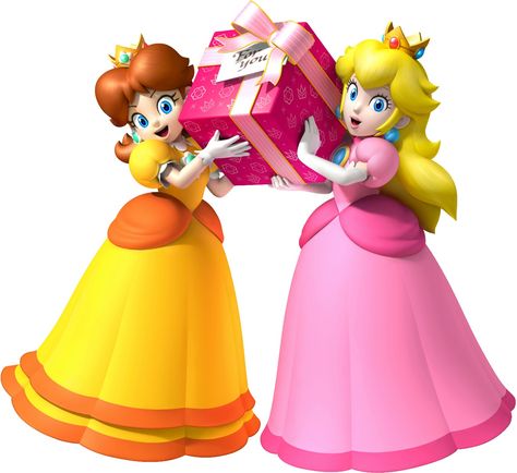 ~Peach~ ~Daisy~ Peach And Daisy, Mario Bros Png, Mario Party 9, Princess Peach Cosplay, Mario All Stars, Peach Cosplay, Super Mario Princess, Peach Mario, Nintendo Princess