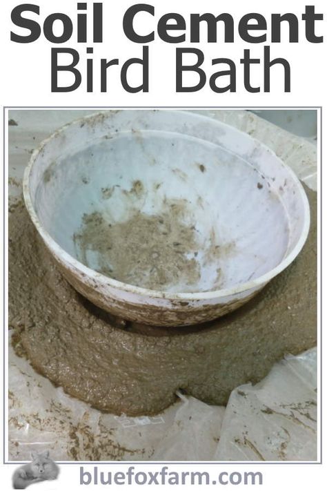 Soil Cement Bird Bath Bird Bath Bowl Replacement, Cement Bird Bath, Rustic Bird Baths, Bird Baths Homemade, Large Bird Baths, Rustic Garden Art, Bird Bath Bowl, Concrete Bird Bath, Birds Garden