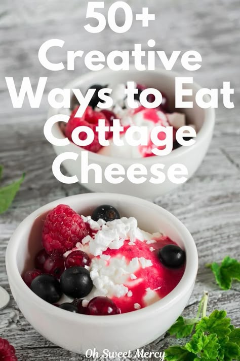 Ways To Eat Cottage Cheese, Keto Cottage Cheese Recipes, Cottage Cheese Ideas, Make Cottage Cheese, Cottage Cheese Yogurt, Keto Cottage Cheese, Cottage Cheese Bowls, Kung Pao Tofu, Cottage Cheese Dessert