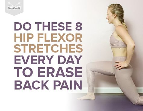 It’s a fact: tight hips lead to back problems. Fix low back pain at its source with these hip flexor stretches. Hip Flexor Pain, Hip Flexor Exercises, Quad Stretch, Morning Yoga Routine, Lower Back Pain Exercises, Hip Flexor Stretch, Tight Hip Flexors, Hip Flexors, Hip Muscles