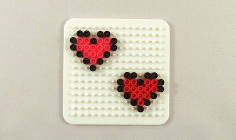 10 Easy Valentine Perler Bead Patterns – Krysanthe Perler Beads Ideas, Bead Heart, Hamma Beads Ideas, Animal Beads, Easy Perler Bead Patterns, Melty Bead Patterns, Pearl Beads Pattern, Easy Perler Beads Ideas, Hama Beads Design