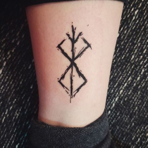 Berserk Tattoo. Anime Tattoos Berserk, Tattoo Ideas Berserk, Anime Body Tattoo, Berserk Panel Tattoo, Berserk Brand Tattoo, Berserk Symbol Tattoo, Metal Tattoos For Guys, Berserk Anime Tattoo, Anime Tattoo Ideas Symbols