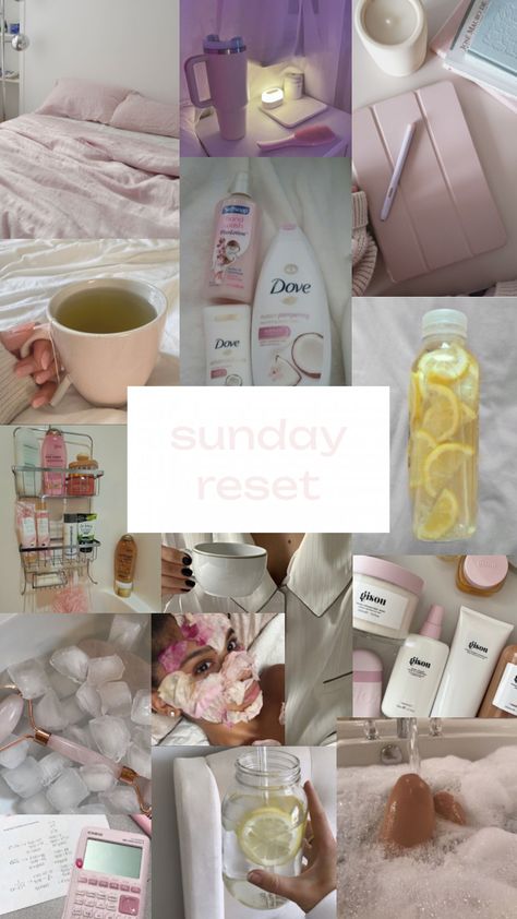 sunday reset #sundayreset #sunday #pink #girly #cleangirl #vanillagirl #selfcare #tea Protein Rich Breakfast, Beauty Routine Checklist, Sunday Reset, Self Care Bullet Journal, Bedroom Refresh, How To Do Yoga, Glow Up?, Beauty Routines, To Do List