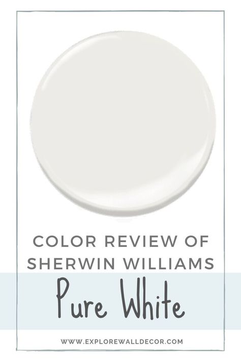 Sherwin Williams Pure White Paint Color Review - Explore Wall Decor Sherwin Williams White Paint Colors For Walls, Pure White Paint Color, Sw Pure White, Sherwin Williams Pure White, Best Sherwin Williams Paint, Pure White Sherwin Williams, Wall Paint Texture, White Baseboards, Sherwin Williams Extra White