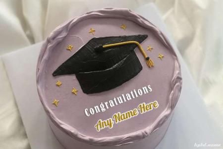 Birthday cake with photo and name edit Happy Graduation Cake, Cake Congratulations, Cake With Photo, Congratulations Cake, Name Edit, Cake With Name, Birthday Cake With Photo, Cake Name, Graduation Hat