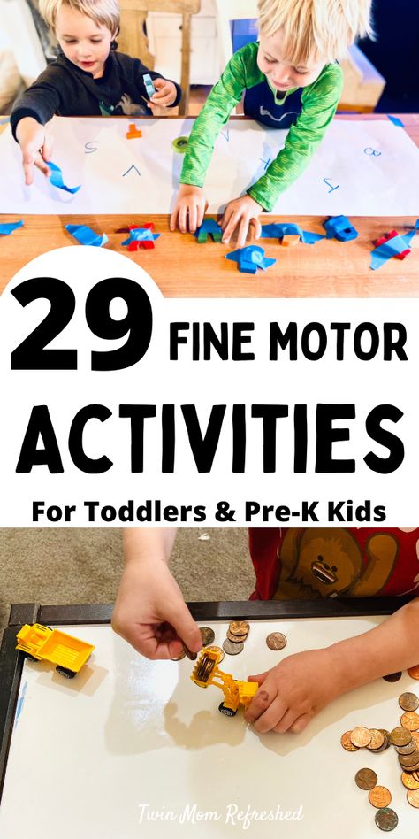 Fine Motor Activities For Toddlers, Motor Activities For Toddlers, Toddler Fine Motor Activities, Fun Activities For Toddlers, Preschool Fine Motor, Fine Motor Skills Activities, Motor Skills Activities, Kindergarten Ideas, Activities For Toddlers