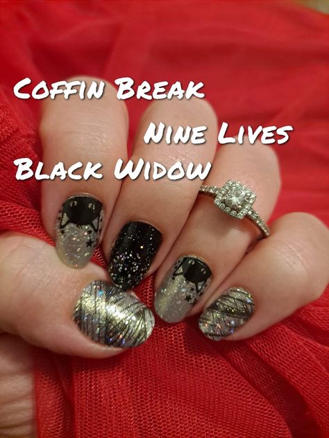 Halloween Color Street Combos, Color Street Games, Color Street Combos, Mani Inspiration, Halloween Nail Colors, Colorstreet Combos, Nail Combos, Pedi Ideas, Street Game