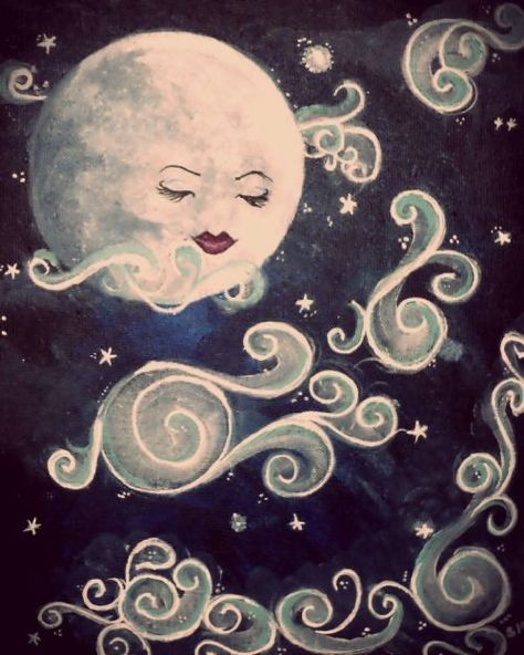 You Are My Moon, Vintage Moon, Moon Illustration, Good Night Moon, Sun Moon Stars, Celestial Art, Sun And Stars, Art Et Illustration, Beautiful Moon