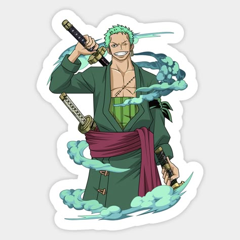 One Piece Decals, Roronoa Zoro Sticker, Zoro Stickers Printable, One Piece Stickers Printable Hd, One Piece Stickers Printable, One Piece Anime Stickers, Sanji Jolly Roger, One Piece Anime Zoro, Zoro Sticker