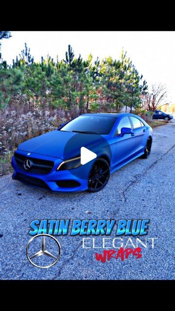 Mobile Wrap Tech🔥 on Instagram: "I went crazy‼️🤪🥶🥶🔥🔥 That Blue Mf‼️🔵 Wrapped this one back in October. This gotta be one of the hardest CLS models in the city, no kizzy🧢‼️🎯 
16 Mercedes-Benz Cls400 4matic. Satin Berry Blue, Matte Blk Roof & Matte Blk Chrome Delete‼️🥶🥶⚫️⚫️🔥🔥
20' STAGGERED GIOVANNA WHEELS HALEB BLACK.
Wrap Special Limited Colors. @cheetah.wrap
☆Car/Sedan $2000 Special
☆Suv/Truck $2500 Special
☆Chrome Delete $500+
☆UnderGlo Lights $400
☆Caliper Paint $250
.
.
#elegantwrapsllc #elegantwraps #carwraps #vinylwrap #customwraps #starlightheadliner #customlights #underglo #chromedelete #ceramiccoating #racingstripes #dolphcamo #headlightTaillighttint #brakecaliperupgrade #caliperwrap #caliperpaint #customwrap #atlwhips #2chainz #presha #pressure" Caliper Paint, Chrome Cars, Custom Wraps, Wrap Ideas, Suv Trucks, I Go Crazy, Black Wrap, Racing Stripes, Ceramic Coating