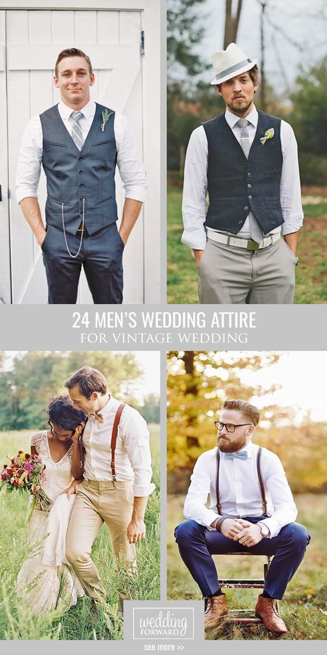 Bohemian Groom, Casual Wedding Attire, Vintage Groom, Party Outfit Men, Vintage Wedding Party, Mens Wedding Attire, Groom Wedding Attire, Groomsmen Outfits, Wedding Party Outfits