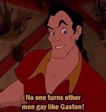 Gaston Memes, Gaston Fanart, Gaston Beauty And The Beast, Character Relationships, Princess Funny, Disney Princess Funny, Funny Cartoons Jokes, Brain Damage, Disney Villains