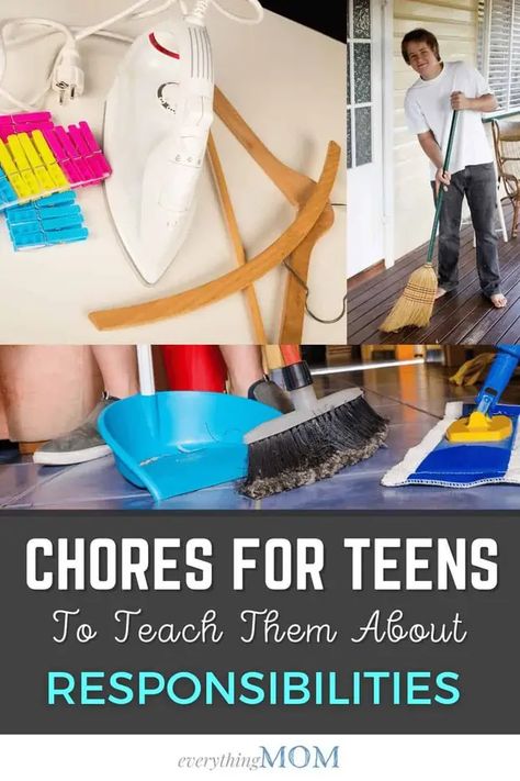 9 Chores for Teenagers to Help Learn Responsibility | EverythingMom Summer Chores List For Teens, Chores For Teenagers, Summer Chores For Teens, Teenage Chores, Summer Chore Chart For Teens, Chores For 11-12, Teenager Activities, Boys Who, No Response