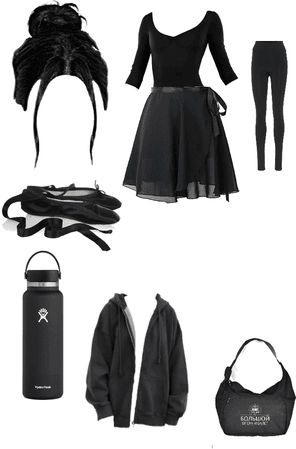 black ballet wrap skirt | ShopLook Dark Ballet Core Aesthetic Outfits, Black Swan Clothes, Black Ballet Skirt Outfit, Dark Ballet Core Outfits, Dark Ballet Aesthetic Outfit, Ballet Outfit Black, Black Ballerina Outfit, Black Ballet Outfit, Ballet Core Black