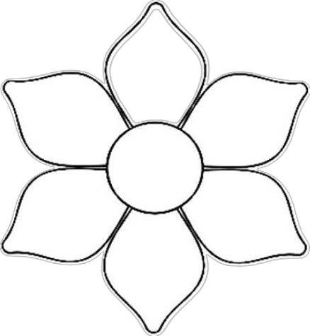 Simple Flower Outline, Ready Rangoli, Flower Templates Printable, Paper Flowers Diy Easy, Felt Doll Patterns, Flower Pattern Drawing, Doodle Art Flowers, Bunny Coloring Pages, Graphic Design Tutorials Learning