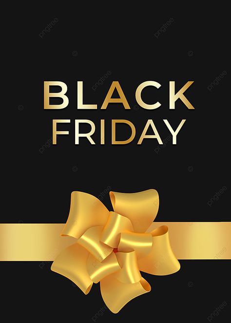 Black Friday Golden Bow Background Black Friday Wallpaper, Black Friday Design Graphics, Black Friday Design Ideas, Black Friday Background, Friday Background, Bow Background, Christmas Potluck, Black Friday Poster, Black Friday Sale Poster