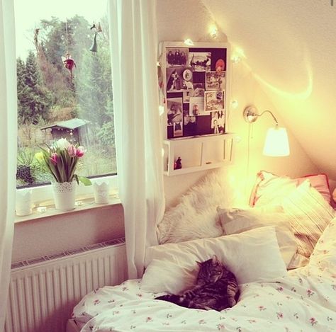 Decorate A Small Bedroom, Tumblr Bedroom, Girl Room Decor, Cosy Room, Dream Room Inspiration, Room Decor Ideas, House Room, Room Inspiration Bedroom, Room Ideas Bedroom