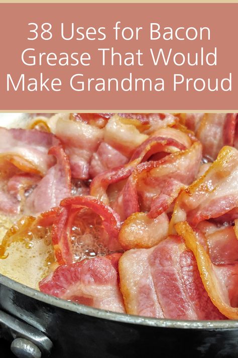 How To Use Bacon Grease, How To Store Bacon Grease, What To Do With Bacon Grease, Bacon Grease Recipes, Recipes With Bacon Grease, Recipes Using Bacon Grease, Uses For Bacon Grease, Bacon Grease Uses, Recipes Using Bacon