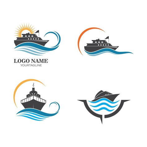 Cruise Logo Design, Cruise Logo, Nautical Logo, Typography Book, Doodles Art, Create This Book, Wallpapers Cartoon, Event Logo, Vector Icons Illustration