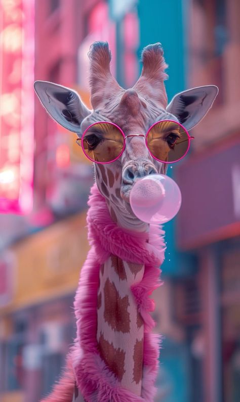 Aesthetic Pics To Stick On Wall, Iphone Funny Wallpaper, Giraffe Wallpaper, Nails Wallpaper, Giraffe Pictures, Abstract Art Images, Pink Giraffe, Best Winter Outfits, Trending Pins