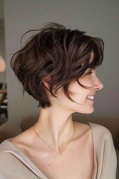 You've Seen The Angled Pixie Cut, Right? Here Are 25 Cute Examples If Not Pixie Haircut All Angles, Angled Haircut, Pixi Hair 2024, Choppy Layers, Wavy Pixie, Long Pixie, Shot Hair Styles, Short Hair Styles Pixie, Latest Hairstyles