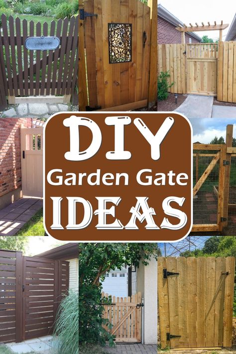 Our DIY garden gate ideas are best for decorating your yard and completing the look of your garden. It protects your plants from animals and those annoying neighborhood children, and it adds a decorative element to the entrance to your yard. Wood Gate Diy, Diy Garden Gate, Garden Gate Ideas, Good Neighbor Fence, Building A Garden, Patio Gates, Building A Gate, Diy Gate, Backyard Gates