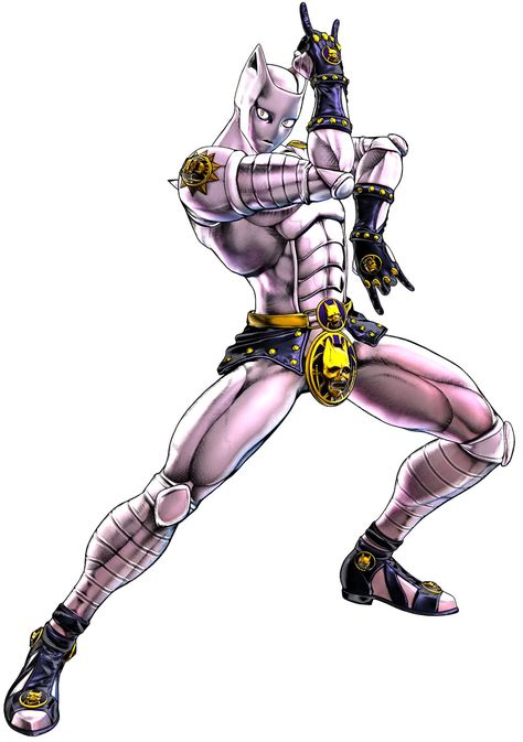 Killer Queen from JoJo's Bizarre Adventure: All Star Battle #illustration #artwork #gaming #videogames #characterdesign Jojo's Bizarre Adventure Poses, Jjba Poses, Adventure Poses, Jojo All Star Battle, Killer Queen Jojo, Jojo Poses, Jojo's Bizarre Adventure Stands, Jojo Stands, Jojo Pose