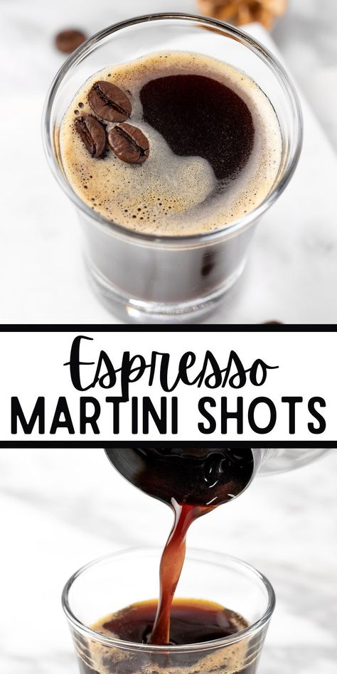 These Espresso Martini Shots are easy to make with 4 ingredients in under 5 minutes. They are great for making for a large group of friends. Espresso Shots Alcohol, Espresso Jello Shots, Espresso Shot Recipes, Big Batch Espresso Martini, Espresso Martini Shots, Large Group Of Friends, Coffee Vodka, Espresso Vodka, Unique Cocktail Recipes