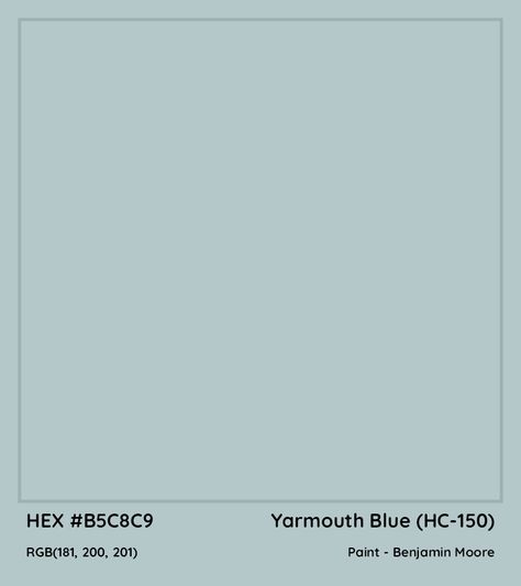 Benjamin Moore Gossamer Blue, Bm Gossamer Blue, Gossamer Blue Benjamin Moore, Yarmouth Blue, Bathrooms 2024, Blue Benjamin Moore, Paint Benjamin Moore, Paint Pallette, Playroom Idea