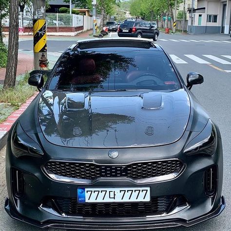 Kia Stinger Gt Custom, Mod Cars, Kia Stinger Gt, Kia Stinger, Shooting Brake, Lux Cars, Car Mods, Stinger, Twin Turbo