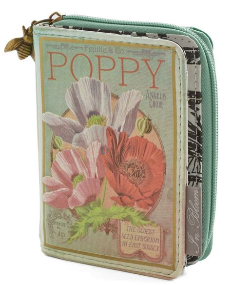 Poppy Botanical Wallet Poppy Plant, Design Darling, Indie Clothes, Nature Goddess, Cute Wallets, Glad Rags, Vintage Botanical Prints, Faux Leather Bag, Novelty Bags